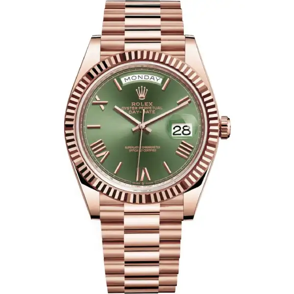 rolex-daydate-rose-gold-roman-dial-1 Rolex Daydate Rose Gold Roman Dial 1