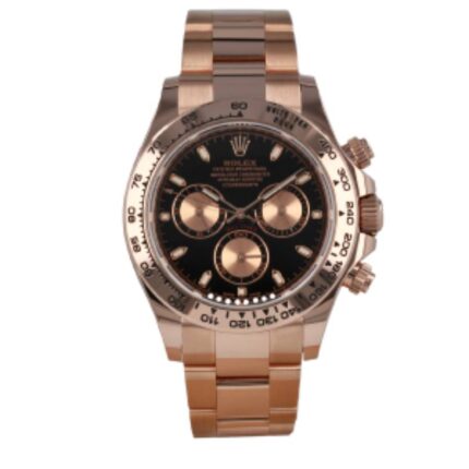 Rolex Daytona Cosmograph 116505 Everose Gold Black Dial Replica 1 1