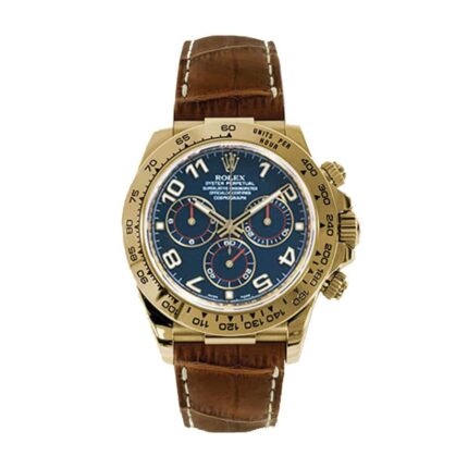 Rolex Daytona Cosmograph 116518 Jh Yerolex Daytona Cosmograph 116518 Jh Yellow Gold Blue Dial Replica 1
