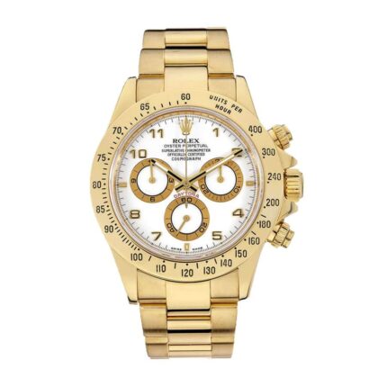 Rolex Daytona Cosmograph 116528 Jf Yellow Gold White Dial Oyster Replica 1