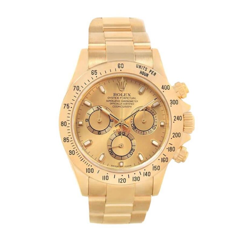 Rolex Daytona Cosmograph Yellow Gold Dial 116528 Oyster Super Clone