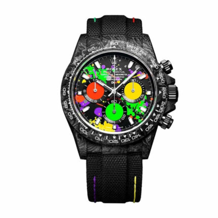 Rolex Daytona Diw Carbon Motley Unique Version Multi Color Dial Counter Replica 1 1