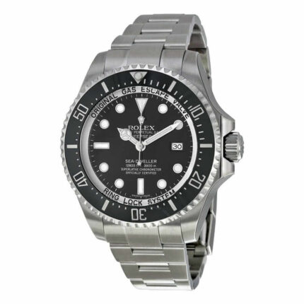 Rolex Deepsea Black Dial Stainless Steel Rolex Oyster Automatic Men S Watch 116660bkso 1