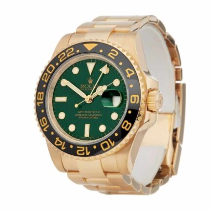 Rolex Gmt Master 116718ln Ii Yellow Gold Automatic Green Dial 1