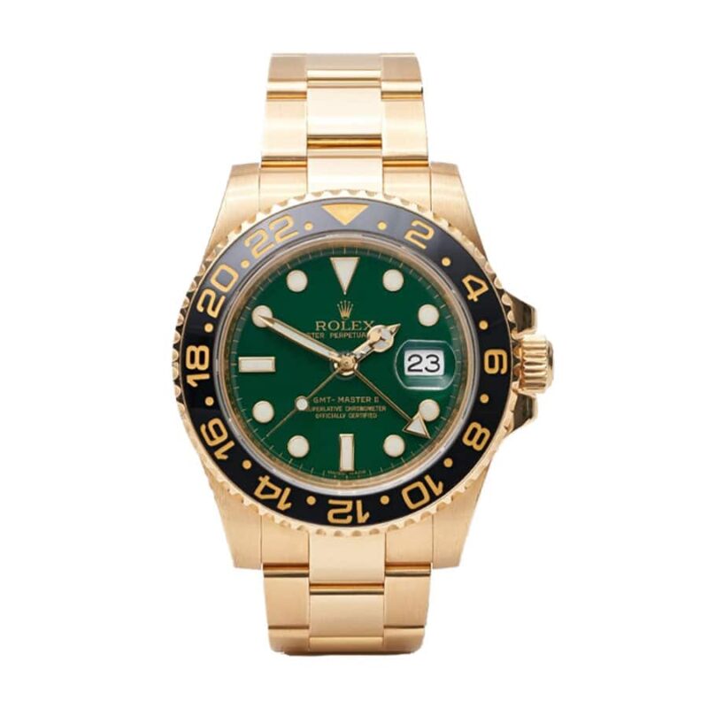 Rolex GMT-Master II 11678LN Yellow Gold Green Dial oyster Super Clone
