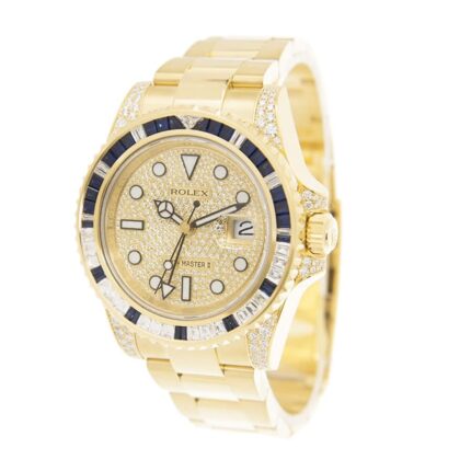 Rolex Gmt Master 116758sa Ii Yellow Gold Automatic Gold Dial Replica 1 1