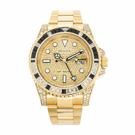 Rolex Gmt Master 116758sa Ii Yellow Gold Automatic Gold Dial Replica 2 1