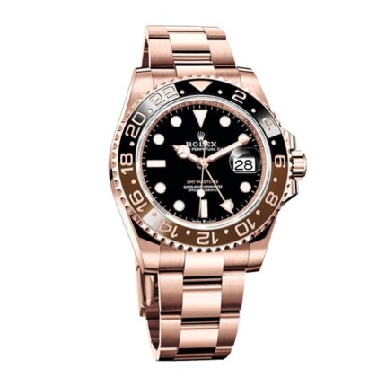 Rolex Gmt Master Ii 126715chnr Rose Gold Automatic Black Dial Replica 1 1