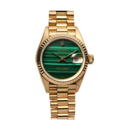 Rolex Lady Datejust 69178 Yellow Gold Malachite Dial Replica11 1