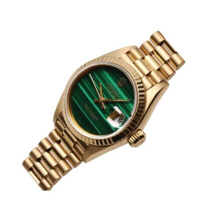 Rolex Lady Datejust 69178 Yellow Gold Malachite Dial Replica3 1