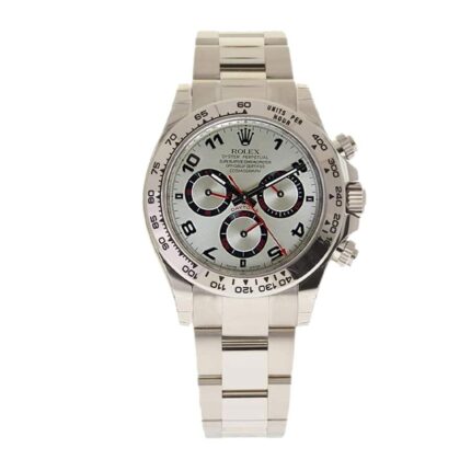 Rolex New Daytona 116509 White Gold Silver Dial Replica 1