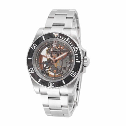 Rolex Oyster Perpetual Skeleton Dial Steel Gold 114200 Replica 1 1
