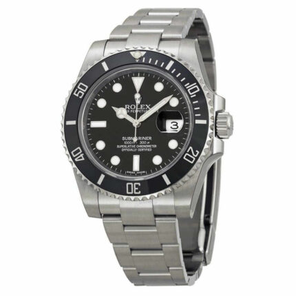 Rolex Oyster Perpetual Submariner Black Dial Black Cerachrom Bezel Steel Mens Watch 116610ln 1