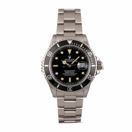 Rolex Rare Submariner Black Dial Stainless Steel Date Pre Ceramic 16800 Oyster Replica 1