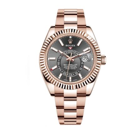 Rolex Sky Dweller 326935 Sro Automatic Everose Grey Dial Replica 1