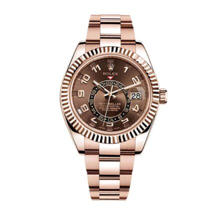 Rolex Sky Dweller Chocolate Dial Rose Gold 326935 Replica 1