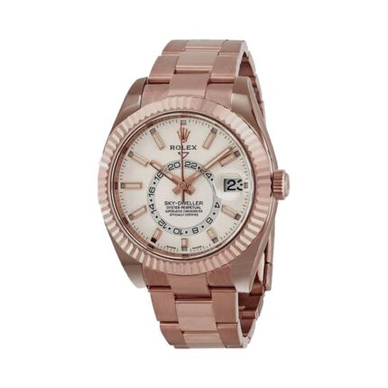 Rolex Sky Dweller Rose Gold White Dial 326935 Oyster Replica4 1