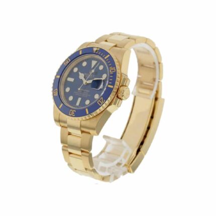 Rolex Submariner Blue Dial Gold 116618lb Osyter Replica24 1
