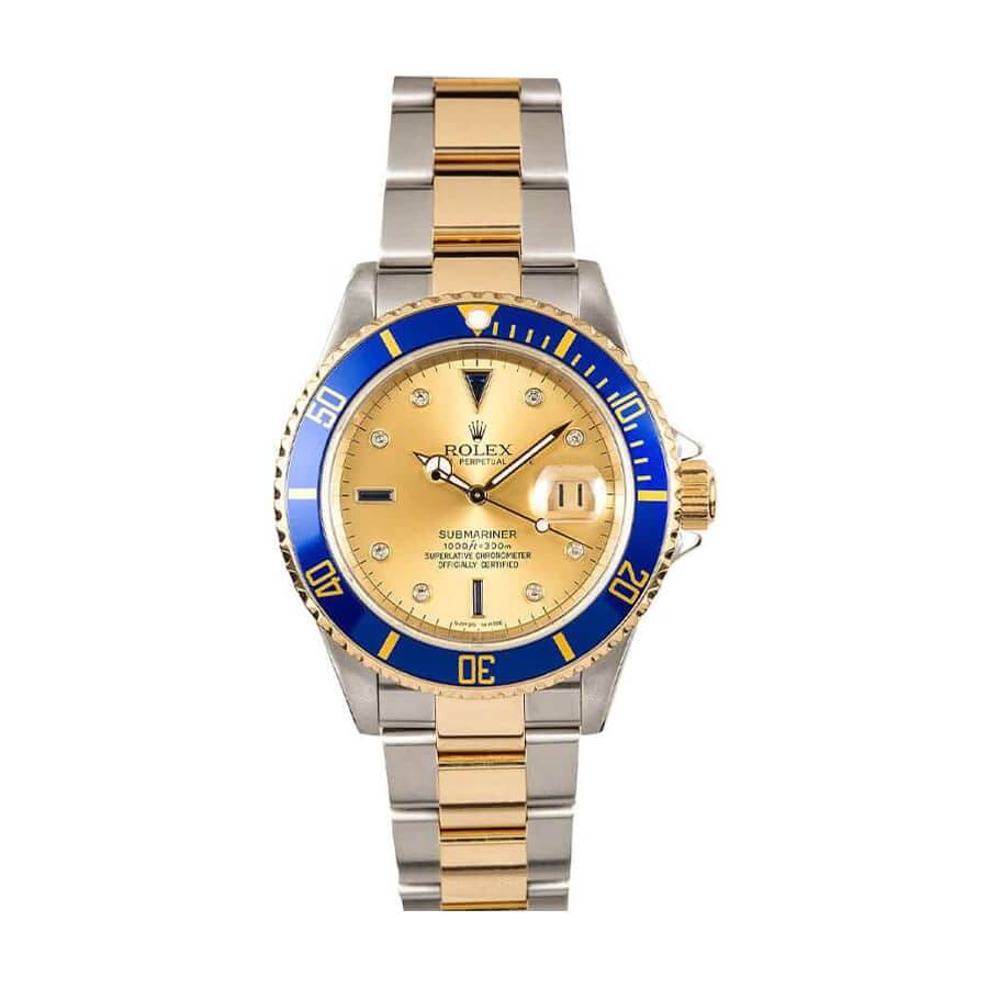 rolex-submariner-two-tone-stainless-steel-gold-diamond-16613-replica-1 Rolex Submariner Two Tone Stainless Steel Gold Diamond 16613 Replica 1