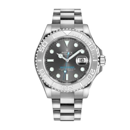 Rolex Yacht Master 116622 Steel Platinum Automatic Grey Rhodium Dial Replica 1 1