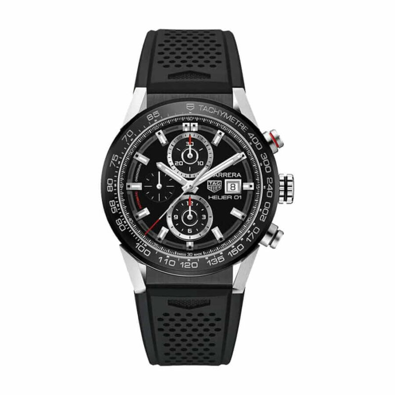 TAG Carrera Black Rubber Super Clone