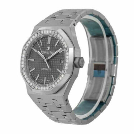 Watch Audemars Piguet Royal Oak Steel Diamond Bezel 37mm Watch 15451st Zz 1256st 02 Apro07070 15902444552251 Grande 1