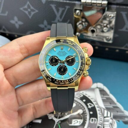 Dong Ho Rolex Cosmograph Daytona 126518LN Replica 11 Mat Xanh Ngoc Lam Xuong THB 40mm 8 768x768 1