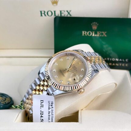 Dong Ho Rolex DateJust Boc Vang Mat Vang Champagne GM Factory Ver 5 41mm 10 768x768 1