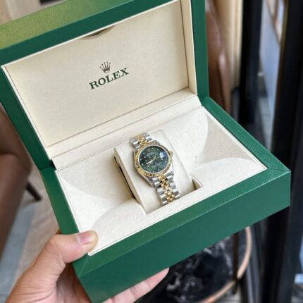Dong Ho Rolex DateJust Demi Gold Mat So Cay La Xanh 31mm 6 768x768 1