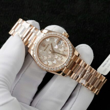 Dong Ho Rolex DateJust Mat So Butterfly Che Tac Boc Vang Hong Do Kim Cuong Tong Hop 31mm 10 768x768 1