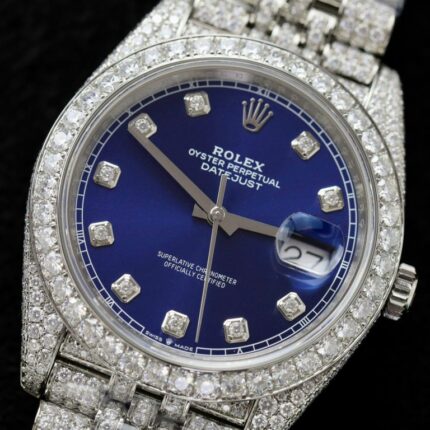 Dong Ho Rolex DateJust Mat Xanh Blue Che Tac Dinh Full Kim Cuong Nhan Tao 36mm 8 768x768 1