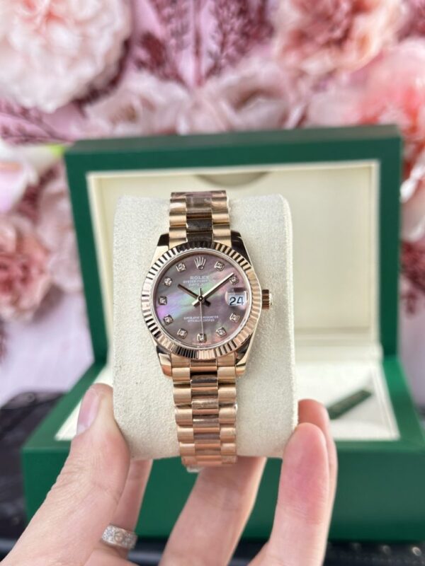 Datejust 178275 31mm Super Clone Rose Gold Mother Of Pearl Dial