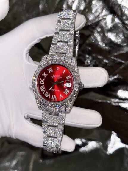 Dong Ho Rolex DateJust Supreme Dinh Full Kim Cuong Moissanite Mat Do 41mm 5 768x1024 1