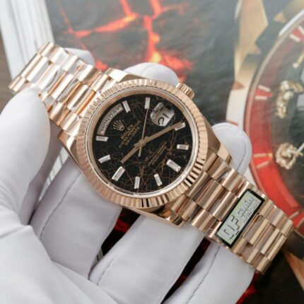 Dong Ho Rolex Day Date Mat Nham Thach Che Tac Boc Vang That Xuong QF 40mm 2 768x768 1