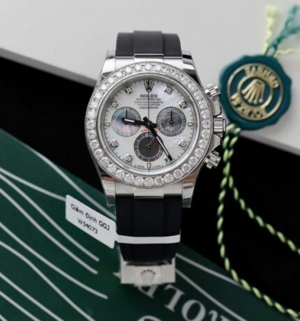 Dong Ho Rolex Daytona Che Tac Mat MOP Coc So Vanh Do Kim Cuong Moissanite 40mm 16 768x821 1