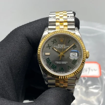 Datejust 36 Ss Yg 126233 Vsf 904l Steel Gray Dial Green V0 Vwtq69soyzod1
