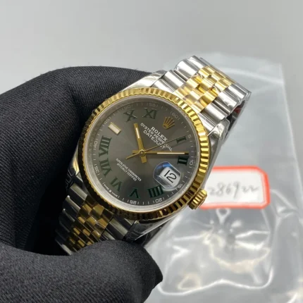 Datejust 36 Ss Yg 126233 Vsf 904l Steel Gray Dial Green V0 Xbia53soyzod1