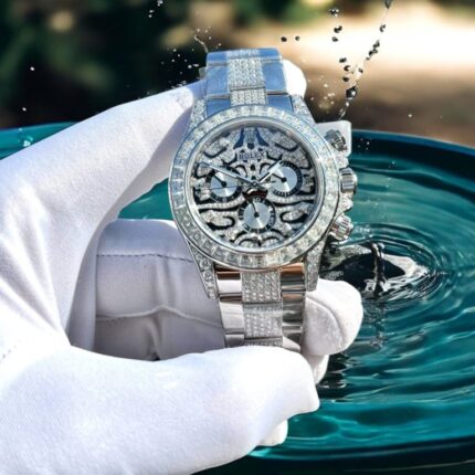 Dong Ho Rolex Che Tac Moissanite Cosmograph Daytona Eye Of The Tiger 40mm 3 768x768 1