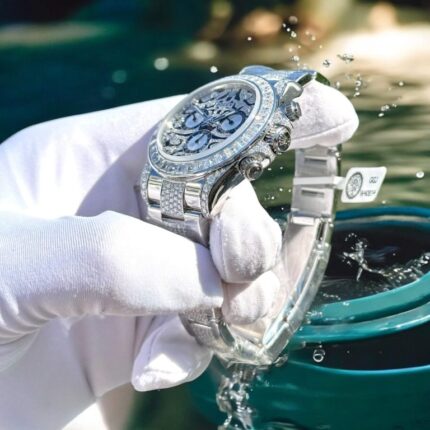 Dong Ho Rolex Che Tac Moissanite Cosmograph Daytona Eye Of The Tiger 40mm 6 768x768 1