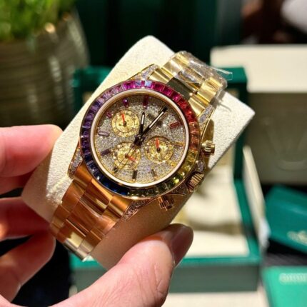 Dong Ho Rolex Daytona 116598RBOW Che Tac Boc Vang Dinh Da Quy Tong Hop 40mm 5 768x768 1