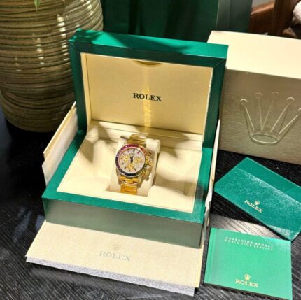 Dong Ho Rolex Daytona 116598RBOW Che Tac Boc Vang Dinh Da Quy Tong Hop 40mm 8 768x767 1