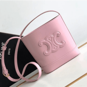 Celine Small Bucket Cuir Triomphe Mini Pink Bag 19.5x16x7cm